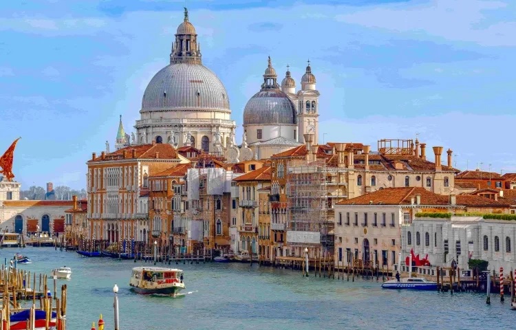 Domes of Santa Maria della Salute over the Grand Canal